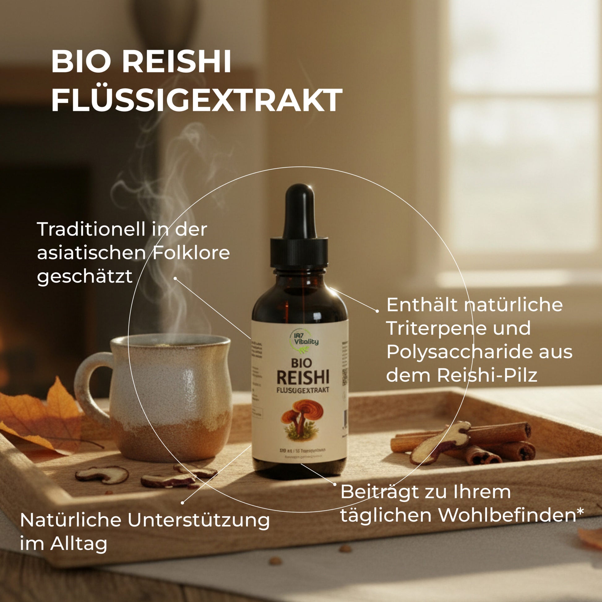 Bio Reishi Flüssigextrakt