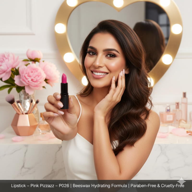 Lipstick - Pink Pizzazz - P026 | Paraben Free, Cruelty Free